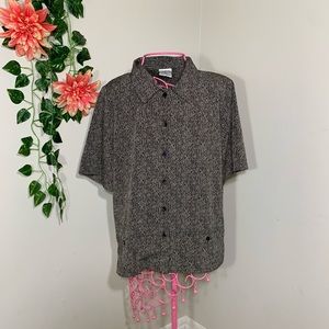 Vintage Alison Daley short sleeve button down blouse